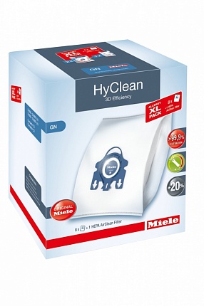 Комплект пылесборников Miele Allergy XL Pack 2 HyClean GN + фильтр HA50 | Фото