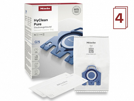 Комплект пылесборников Miele GN HyClean Pure, 4 шт. | Фото